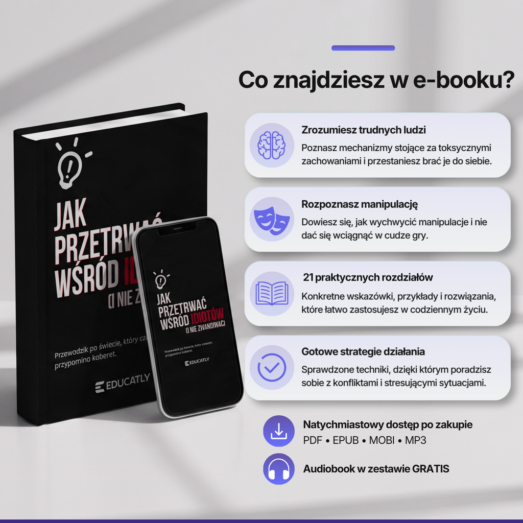E-book: Jak przetrwać wśród idiotów (i nie zwariować)